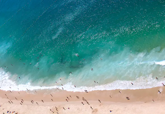 A golden Portuguese beach beside the Atlantic