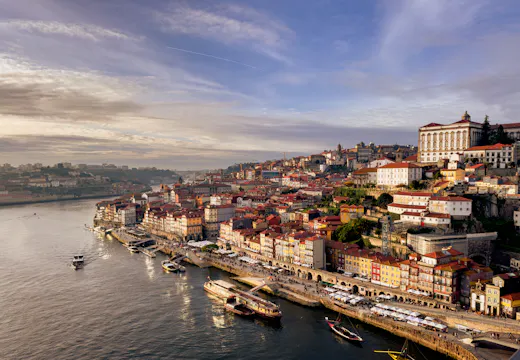 Colourful Porto buildings beside the Douro River